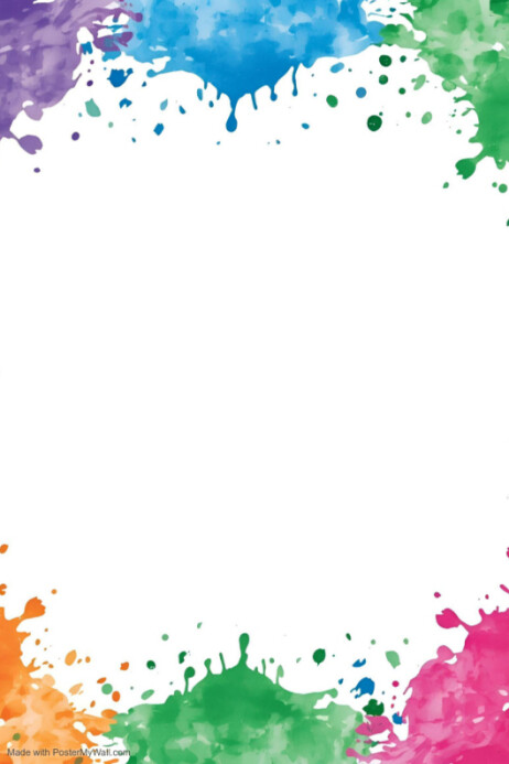 Plantilla de Abstract Multicolor Border Background Poster | PosterMyWall