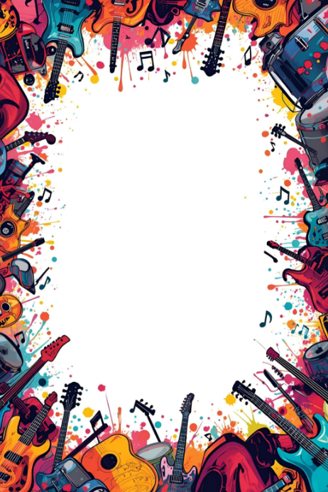 Abstract Musical Instruments Art Poster Template | PosterMyWall