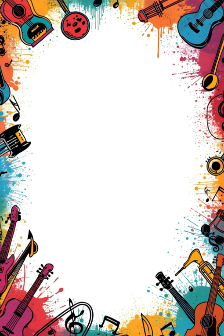 Abstract Musical Instruments Art Poster Template | PosterMyWall