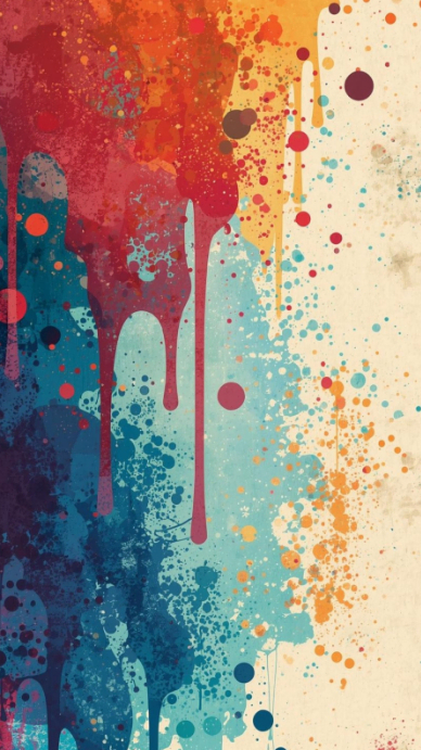 Abstract Paint Splash Design With Bold Color Splashes And Abstract ...