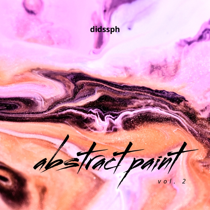 Abstract Paint Texture Digital CD Cover Art Template | PosterMyWall