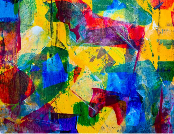 Abstract Painting Multi Color Mix Background Template | PosterMyWall