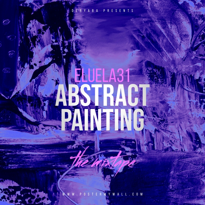 Abstract Painting The Mixtape CD Cover Template | PosterMyWall