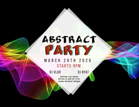 Abstract Party Flyer Template | PosterMyWall