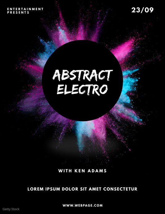 Abstract Party Flyer Template | PosterMyWall