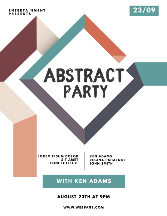 Abstract Party Flyer Template | PosterMyWall
