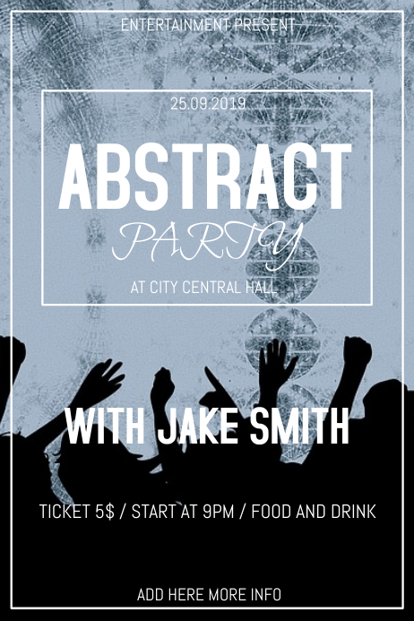 Copy of Abstract party flyer template | PosterMyWall