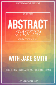 Abstract party flyer template | PosterMyWall