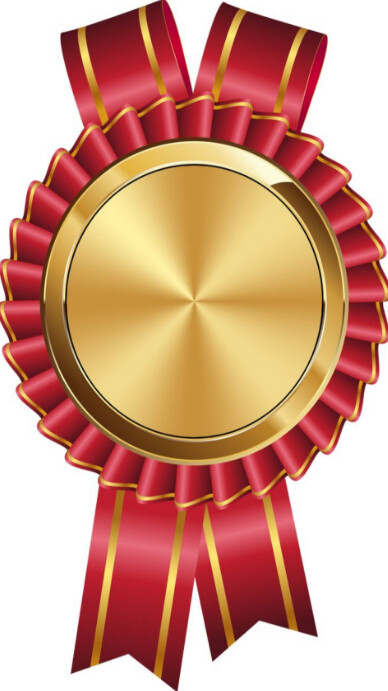 Abstract Prestige Gold Award Ribbon  Instagram Story template
