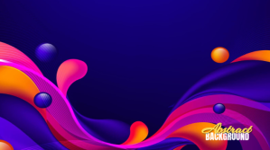 Blue Abstract Background Digitalt display Template
