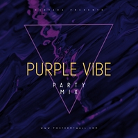 Purple Abstract Album Music CD Cover Template | PosterMyWall