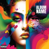 Abstract R&B Album Cover Design