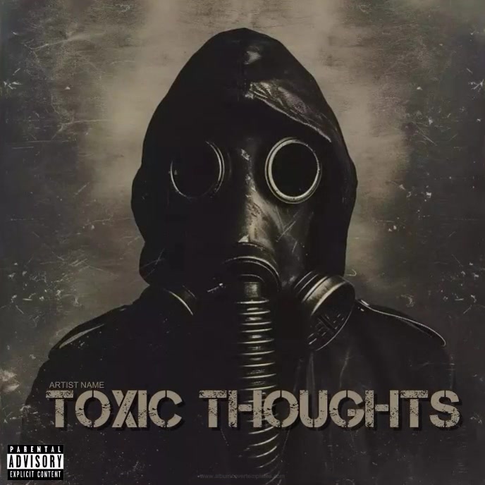 Plantilla de abstract rap album art albumcovertemplate gas | PosterMyWall