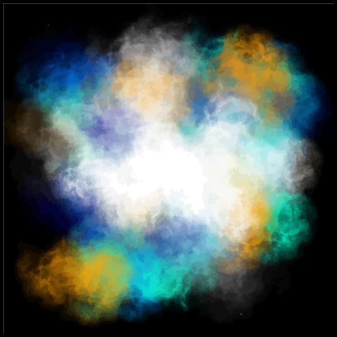 Abstract smoke background illustration Persegi (1:1) template
