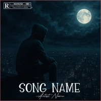 Abstract Song Cover Logo Logotipo template