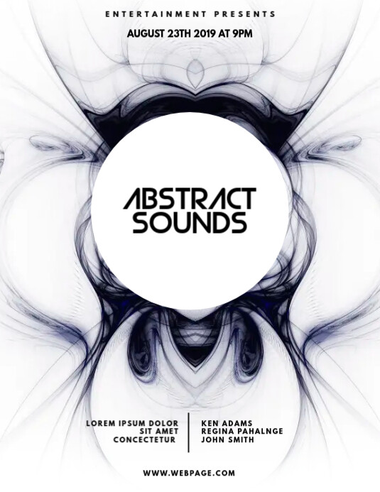 Abstract Sounds Flyer Design Template | PosterMyWall