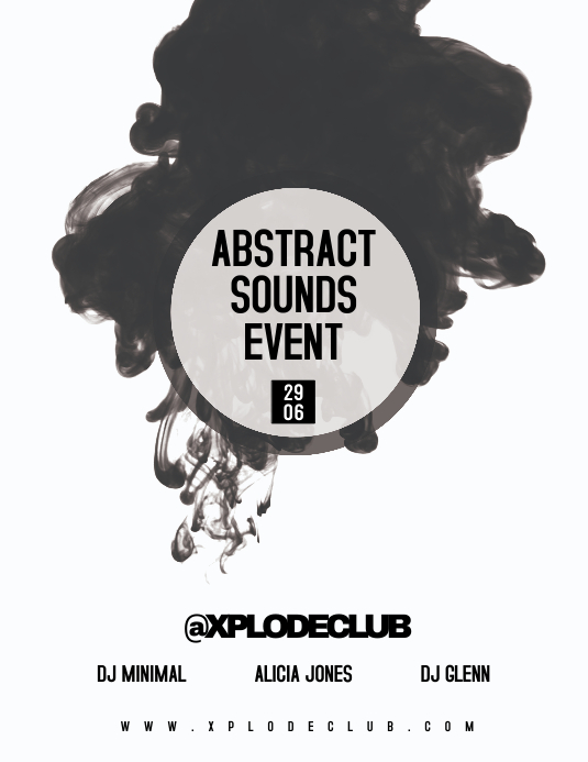 ABSTRACT SOUNDS Flyer Template | PosterMyWall