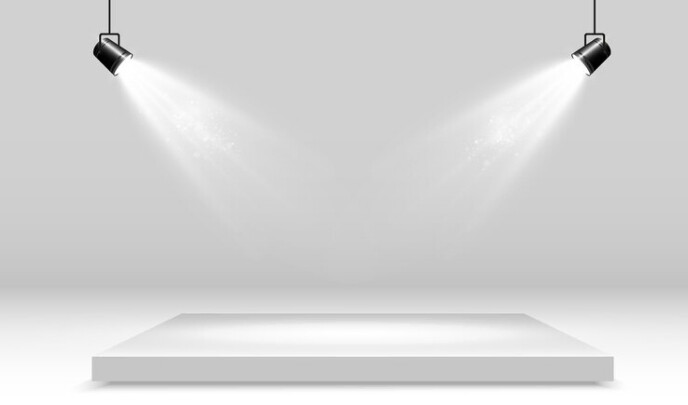 Abstract Stage Spotlight Display template