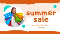Abstract Summer Sale Blog Header template