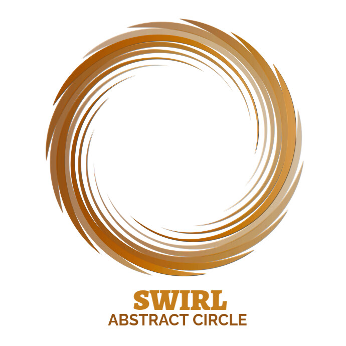 Abstract swirl circle design Logo template