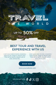 Abstract Travel  Poster template
