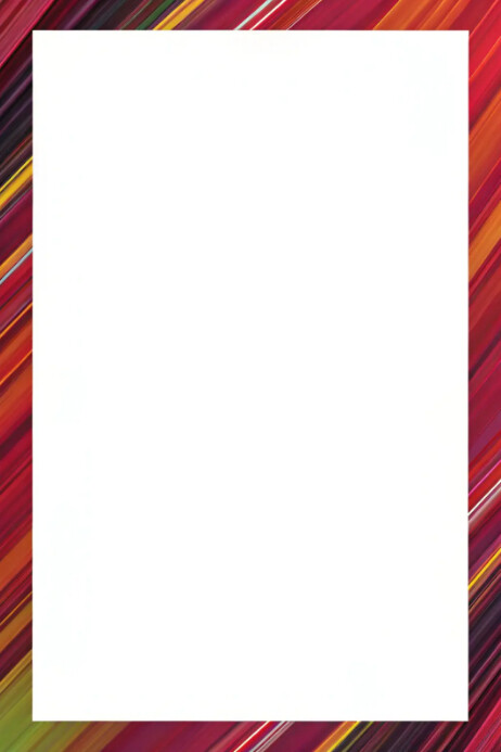 Abstract Vibrant Color Border Frame Poster template