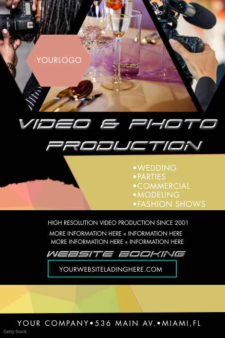 Videostudio Flyer Abstract Video Photography Flyers Template | PosterMyWall