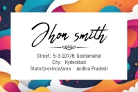 Abstract White Abstract Address Label Templates Label