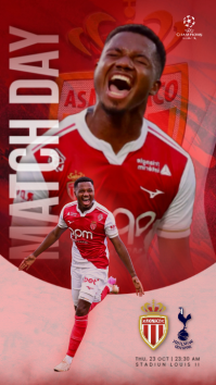 Abstrak Soccer Match Day Instagram Story template