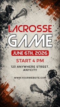 Grey Lacrosse Game História do Instagram Template