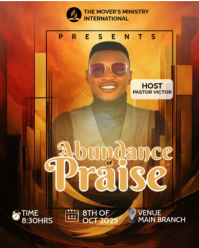 Abundance of praise Instagram Portrait template