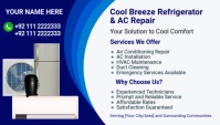 AC repair business card template
