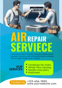 AC troubleshooting, air conditioner not working A4 template