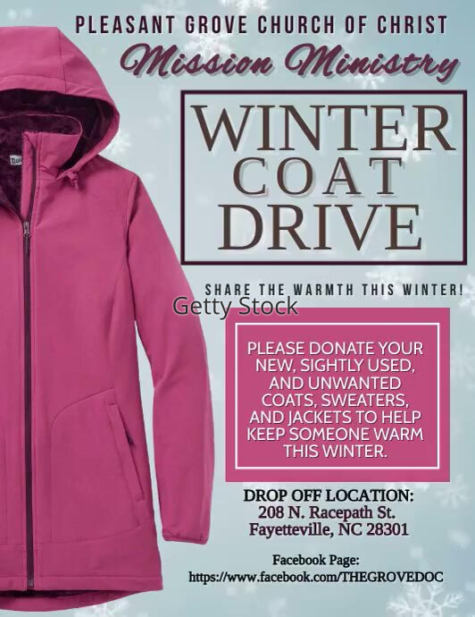 Winter Coat Drive Flyer Template PosterMyWall