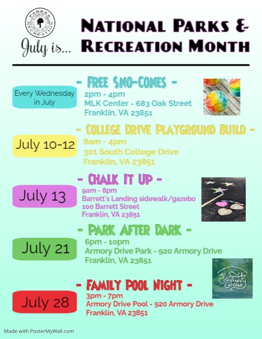 National Parks and Recreation Month PosterMyWall