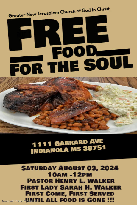 Feed The Homeless Fundraiser Template Poster