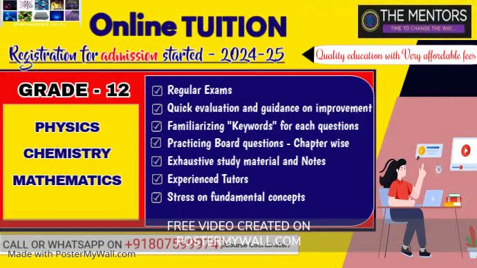 Copy of Online Tuition Ad (3) | PosterMyWall