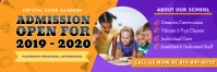 Academy Classes Enrollment Banner Design template