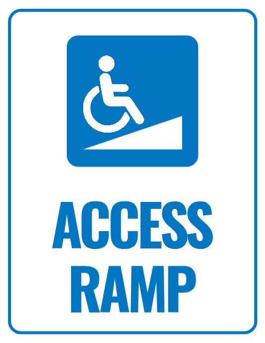 Accessible Ramp Stamp Plantilla de Access Ramp Sign | PosterMyWall