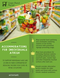 Accomodation and Cleaning for Retail Employee Flyer (US Letter) template