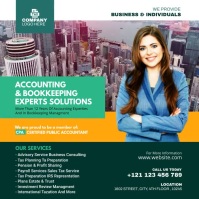 Example Simple Bookkeeper Advert Accounting & Bookkeeping Service Flyer Template | PosterMyWall