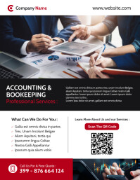 Bookkeeping Advert Examples accounting & bookeeping services grey and bla Template | PosterMyWall