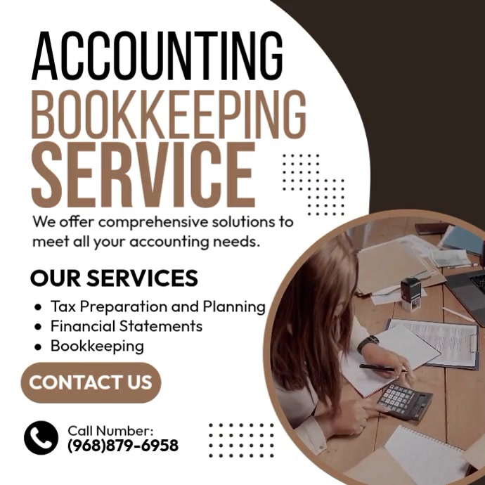 Plantilla de Accounting and Bookkeeping Services | PosterMyWall