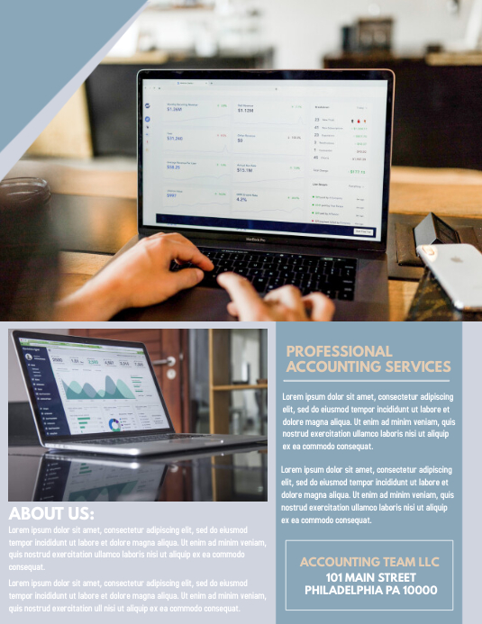 Accountancy File Design Accounting Template | PosterMyWall