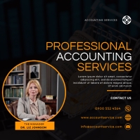 Accounting flyer Square (1:1) template