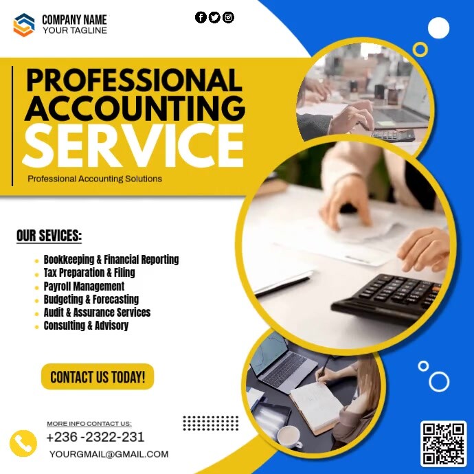 Professional Accounting Services Template | PosterMyWall