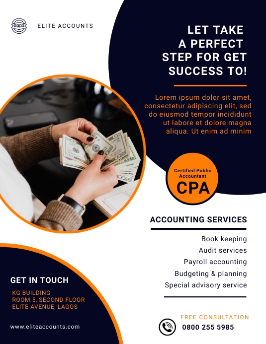 Accounting Advertising Examples Accounting services flyer Template | PosterMyWall