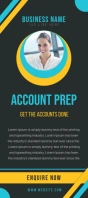 Accounting services flyer Rack Card template