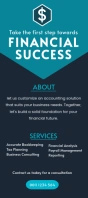 Accounting services flyer Scheda identificativa template