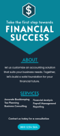 Accounting services flyer Rack Card template